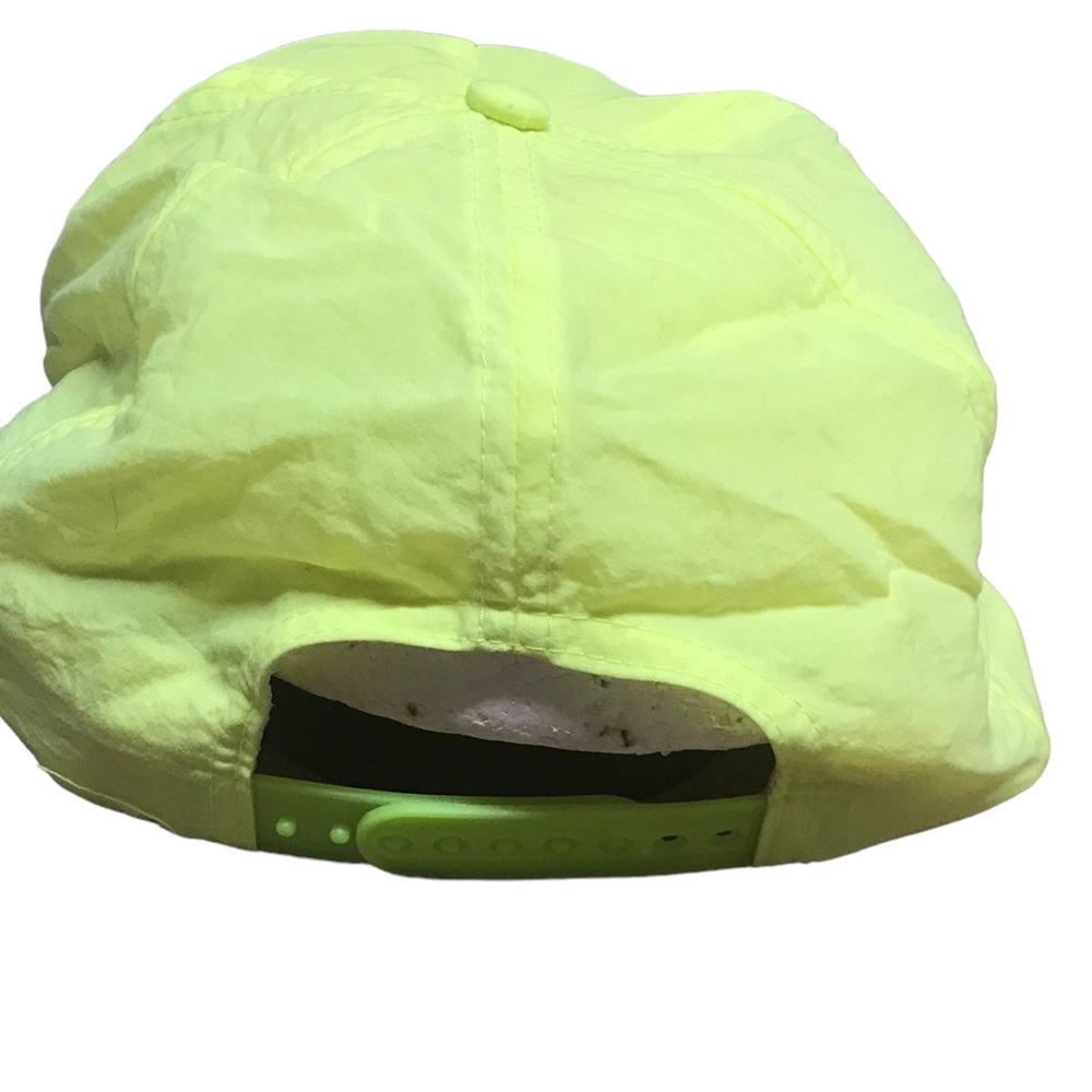 Vintage Florida Keys RV Fluorescent Chartreuse Green Rope Hat GUC - Picture 2 of 4